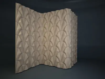 04 VIGELAND WALL PATTERN Low-poly 3D model