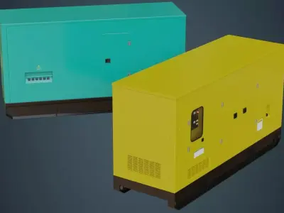 Generator 2A Low-poly 3D model