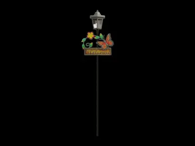 Outdoor Garden Crosslight Low-poly 3D model