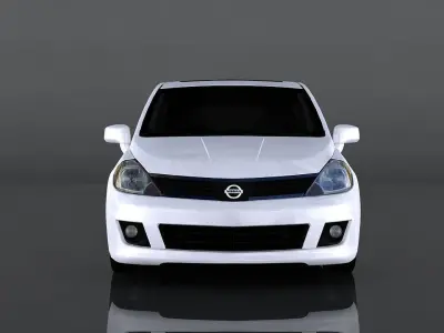 Nissan Versa Low-poly 3D model