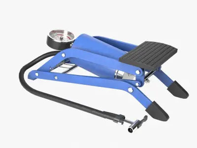 Foot Pedal Pump Low-poly 3D model