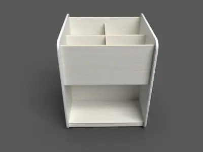 MaxiBacup White Low-poly 3D model