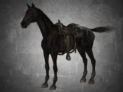Horse - Pack 01 3D model