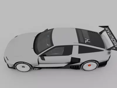 Hyundai N Vision 74 3D model by Flostudio