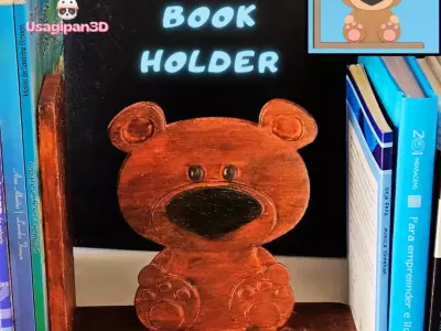 Bear Book Holder 3D print model
