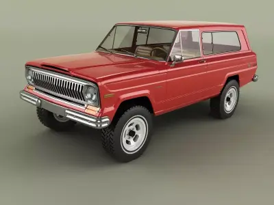 Jeep Cherokee Wagoneer Wrangler CJ5 3D model