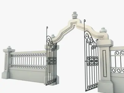 Gate Decorative 3D model