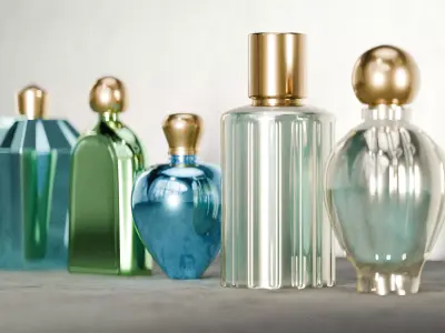 Modern Perfume Bottles for Branding Projects 3D model