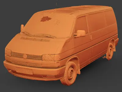 Volkswagen Transporter T4 RAW Scan 3D model