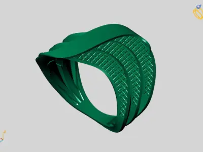 Women Plain Ring STL Models Womens Ring 3dmodels 3D print model 3D print model 44