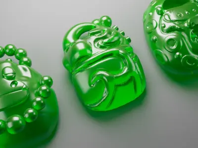 kungfu panda pendants 3D model