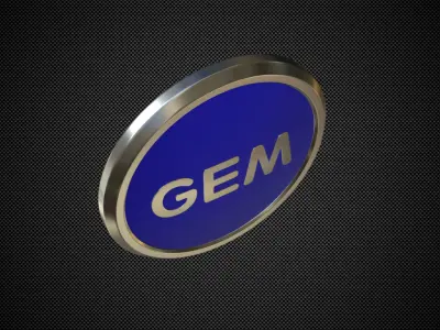 polaris gem logo 3D model