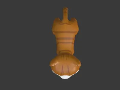Chibi cat v2 Low-poly 3D model
