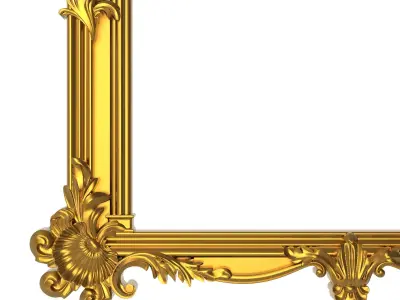 carved frame 3D model 81