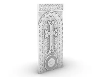 Armenian Cross-stone 04 3D print model
