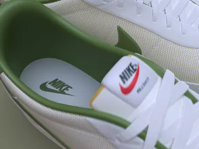 Nike Killshot OG Oil Green Grey Low-poly 3D model