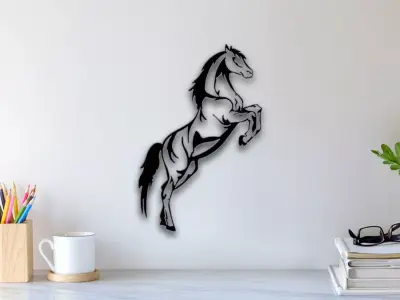 Horse Wall Art 3D print model purchase