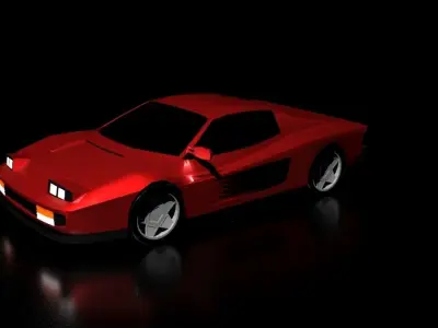 Ferrari Testarossa 3D model