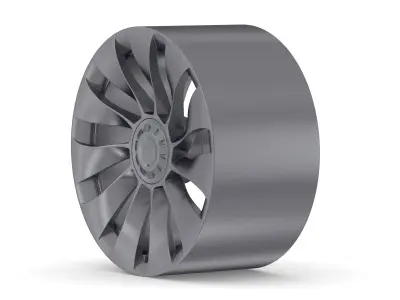 Tesla Car Rim 01 3D model
