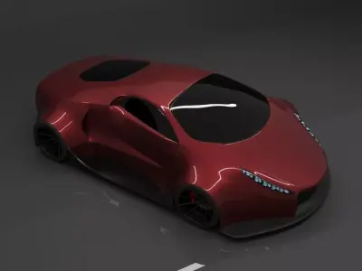 Hyper Car 001 3D model