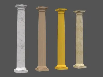 Corinthian Column 3d Model 06 3D model