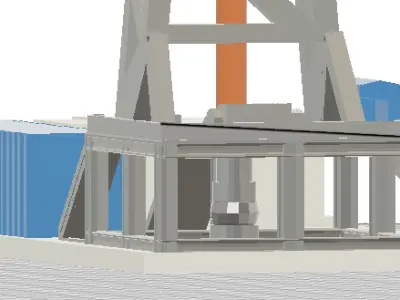 Oil Field - Oil rig-Printable model 3D print model