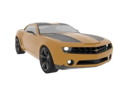 Chevrolet Camaro Bumblebee Rigged Car 3D model