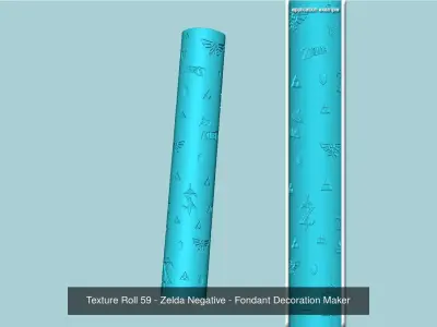 24 Texture Roll Branded Collection - Fondant Decoration Maker