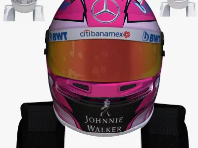 Occon helmet 2017 Low-poly 3D model