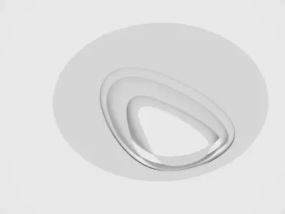 Circle ceiling decoration 3D model
