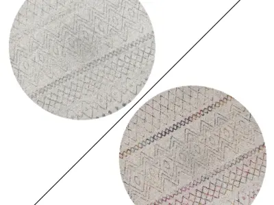 Round Rug Set 175 3D model