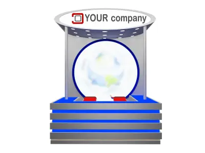 Booth Exhibition Stand a599a 3D model
