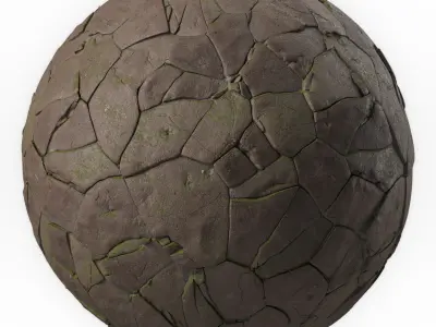 Pavement Materials 105- Brush Rock - Sbsar Pbr 4k Seamless Texture