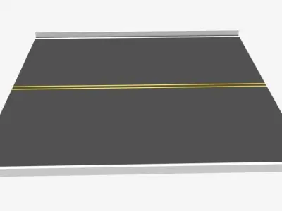 Street Low Poly sheet 3D model