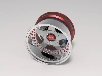 Oz Futura 3 piece conts wheels 3D model