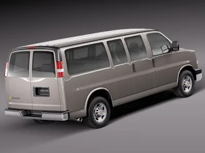 Chevrolet Express Passenger van 2001-2013 3D model