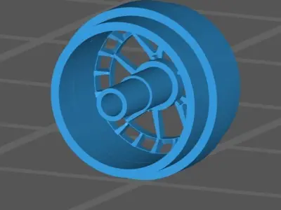 ZMO Style Rims Hotwheels Real Riders 3D print model