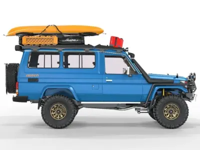 Generic land cruiser series 71 long chassis FBX 3D model