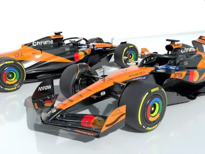 F1 McLaren MCL39 2025 Low-poly 3D model