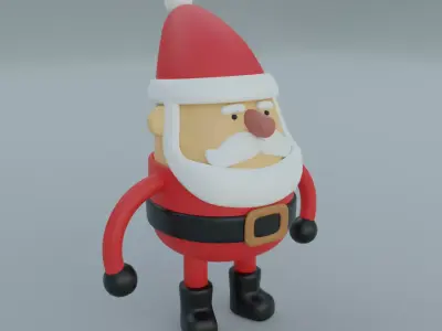 Toy santa 3D model for 3D print 3D print model