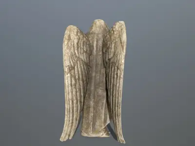 Angel Statue 1 Low-poly 3D model