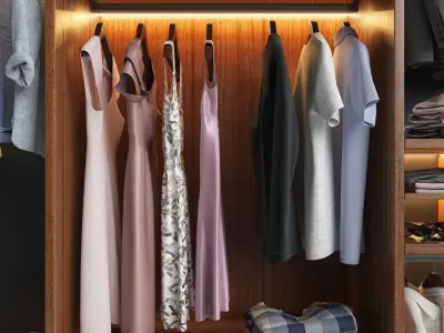 Wardrobe Presotto 3D model