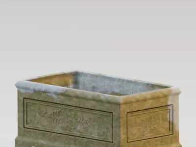 Garden urn planter42 3D model