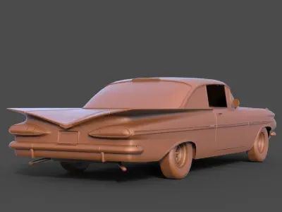 Chevrolet Impala Coupe 1959 3D print model