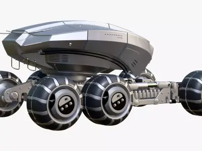 SciFi Exploration Rover Vehicle M1 3D model