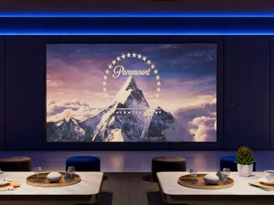 Luxury Home Cinema Interior Villa Theater 3Ds Max FBX 3D model 3D model