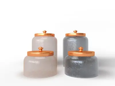 Glass Jars 3D model
