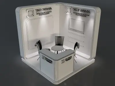 Booth Exhibition Stand a655a 3D model