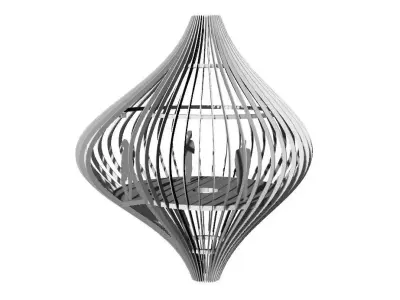 Ribbed Tree House Pavilion 3D model