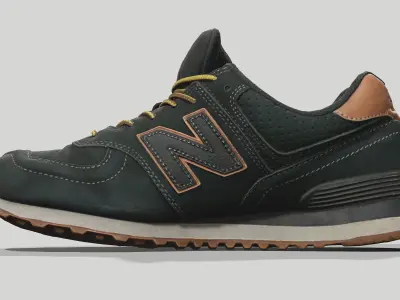 Sneakers New Balance 574 3d scan Low-poly 3D model